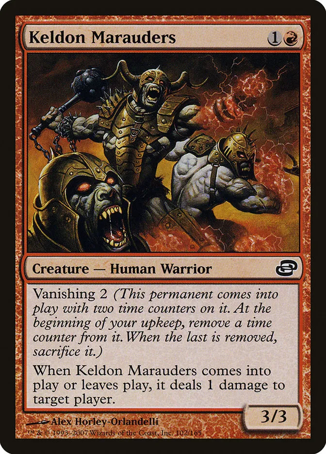 2007 Planar Chaos Keldon Marauders common #102 common card image