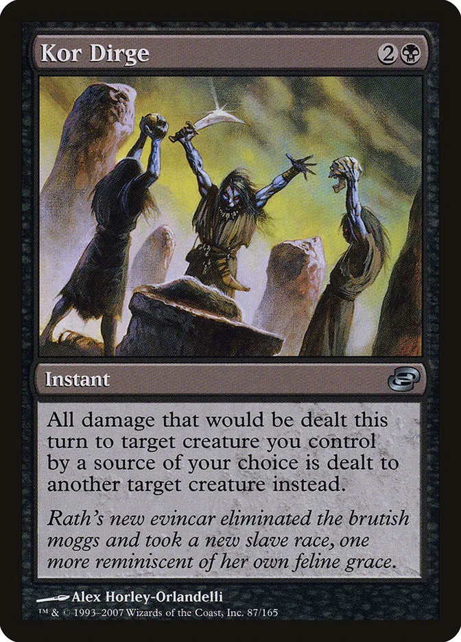 2007 Planar Chaos Kor Dirge uncommon #87 uncommon card image
