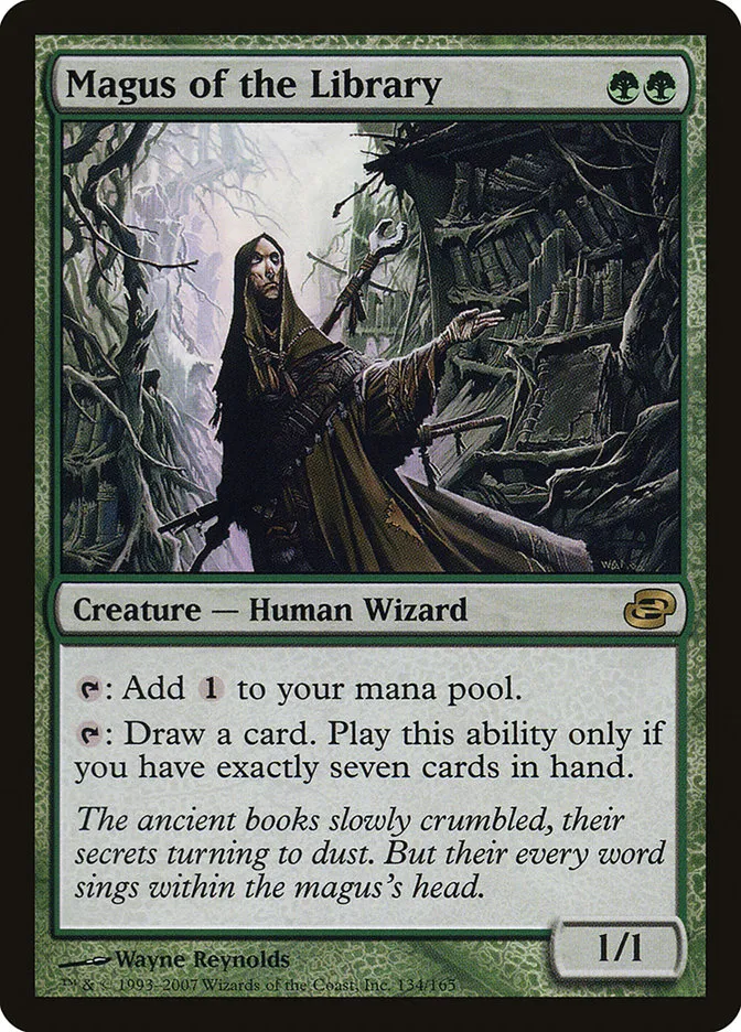 2007 Planar Chaos Magus of the Library #134 rare card image