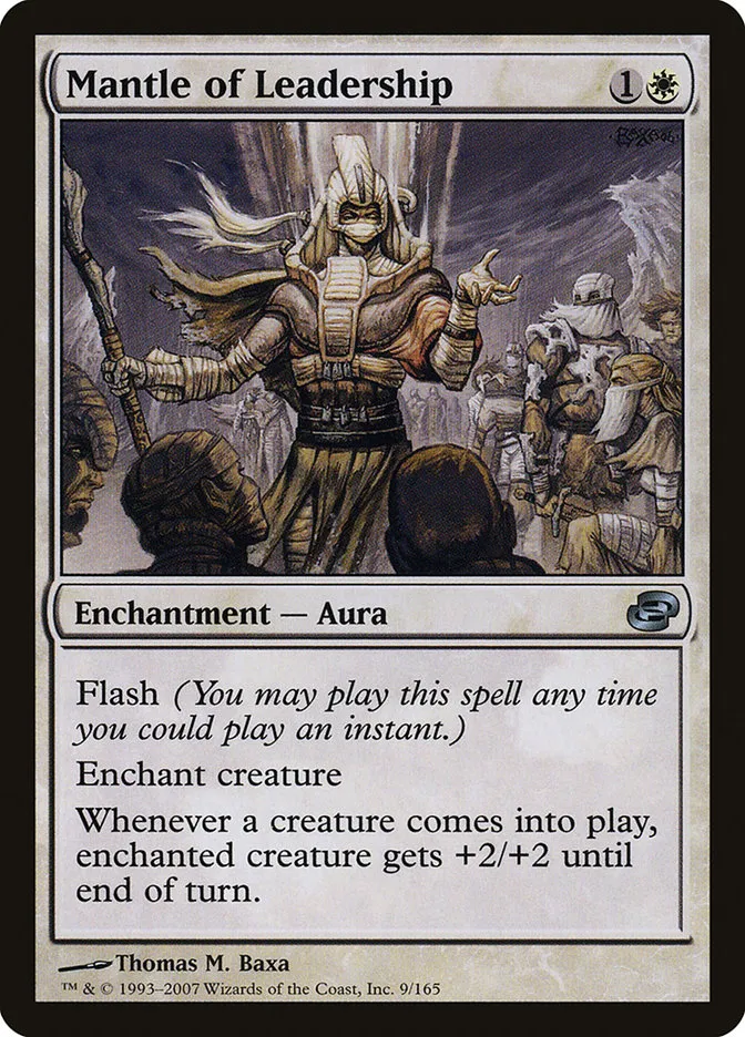 2007 Planar Chaos Mantle of Leadership uncommon #9 uncommon card image