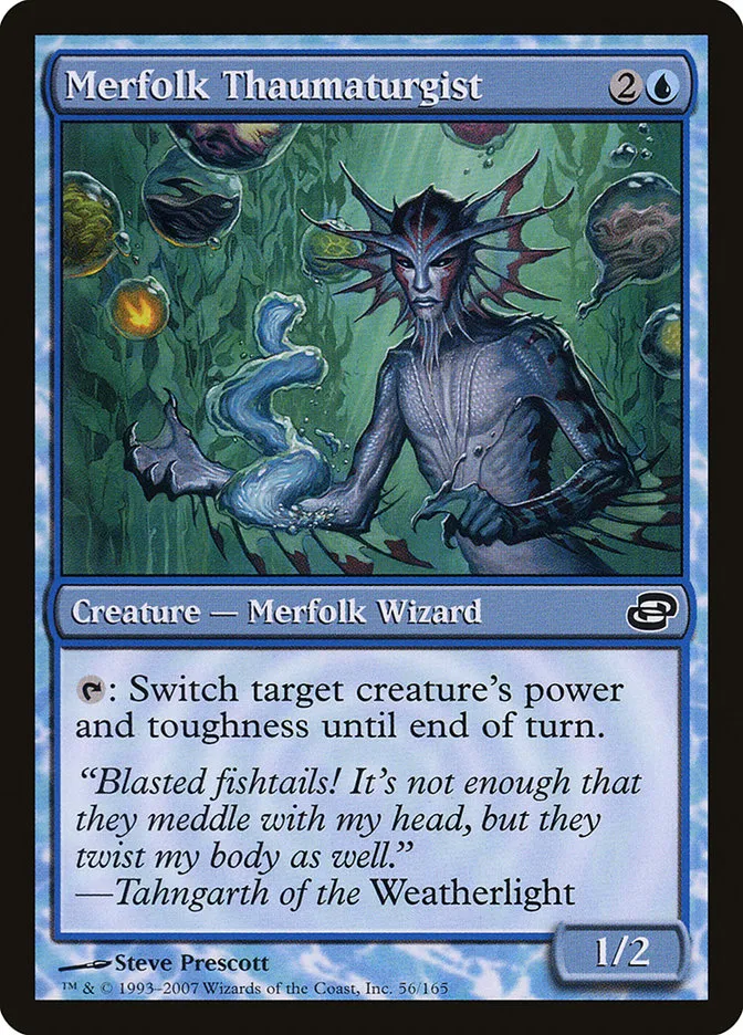 2007 Planar Chaos Merfolk Thaumaturgist #56 common card image