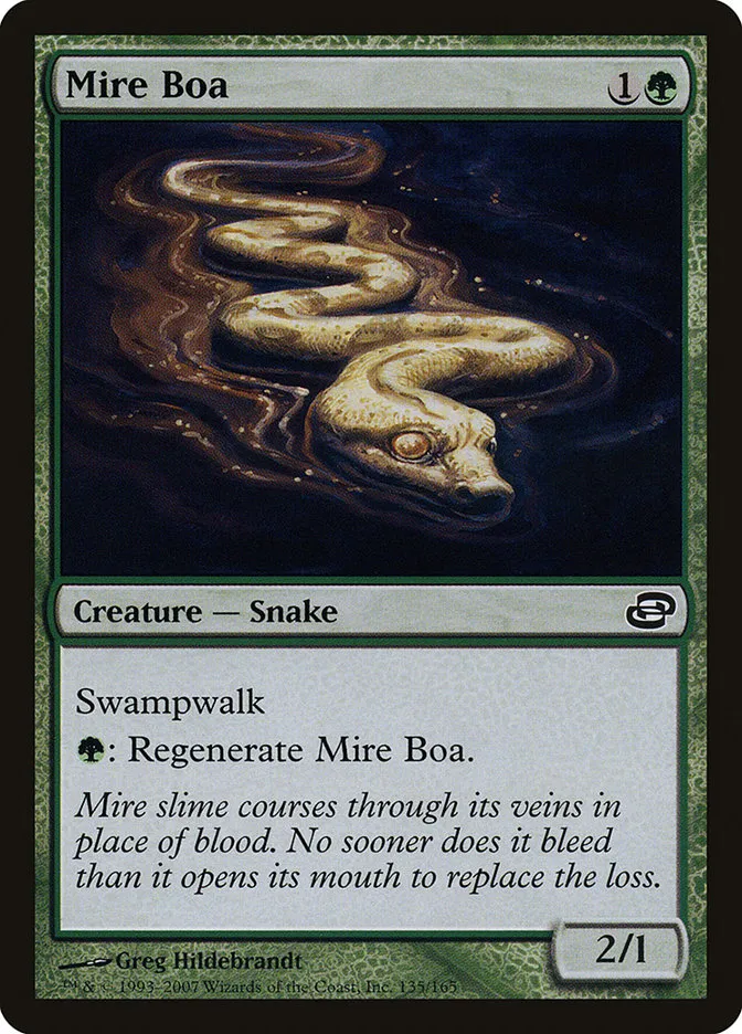 2007 Planar Chaos Mire Boa common #135 common card image