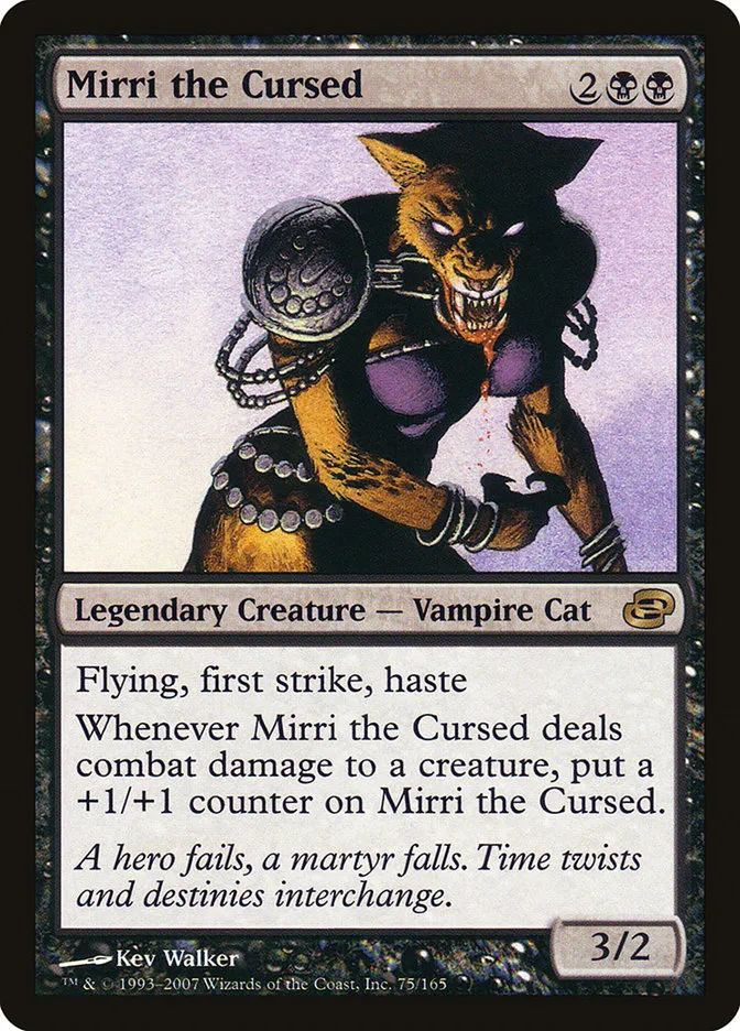 2007 Planar Chaos Mirri the Cursed #75 rare card image