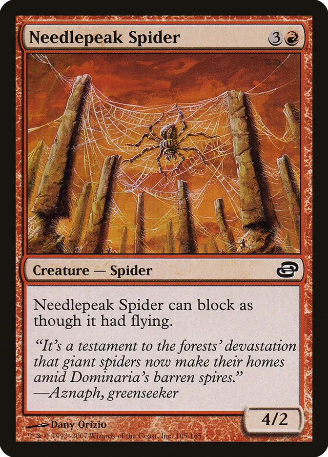 2007 Planar Chaos Needlepeak Spider common #105 common card image
