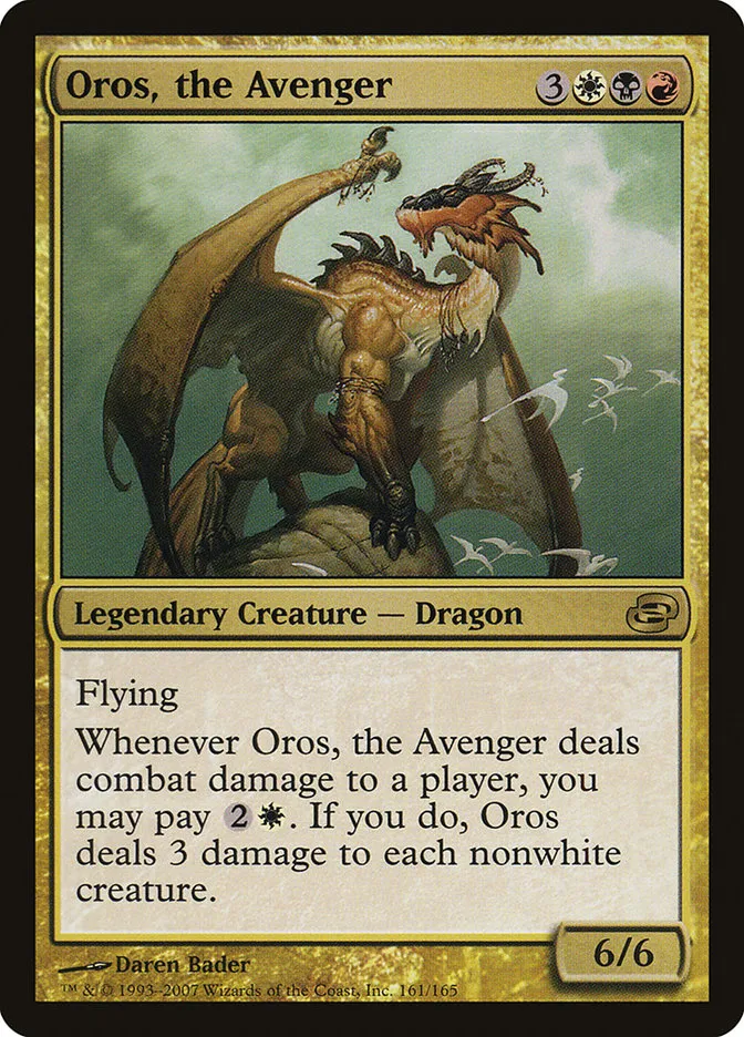 2007 Planar Chaos Oros, the Avenger rare #161 rare card image