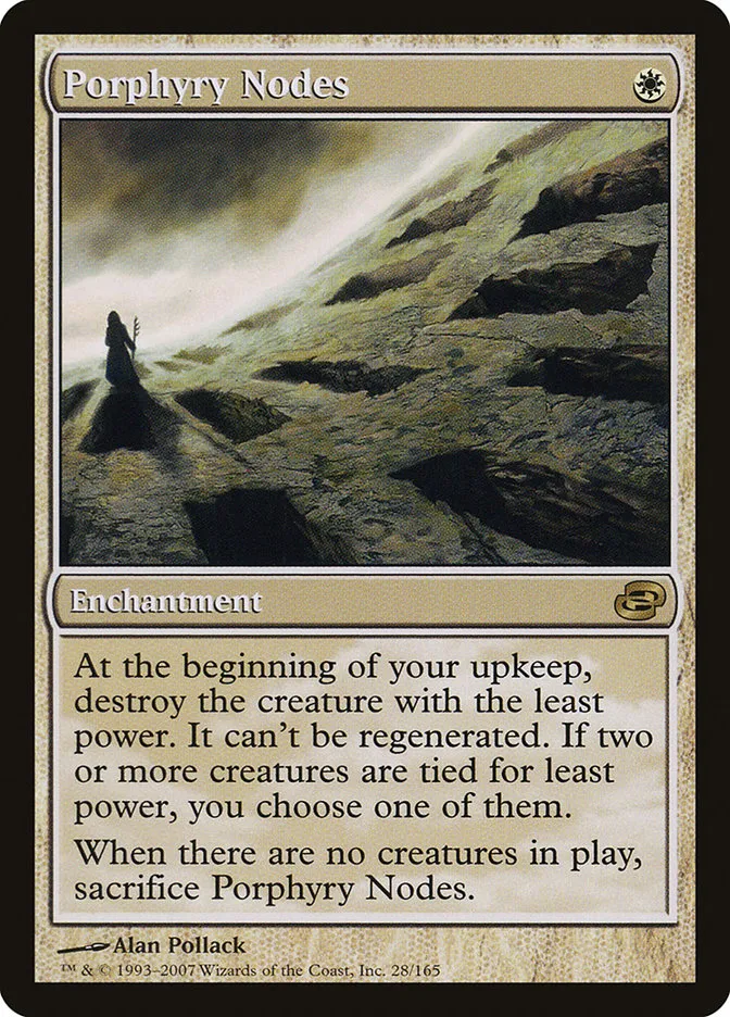 2007 Planar Chaos Porphyry Nodes rare #28 rare card image