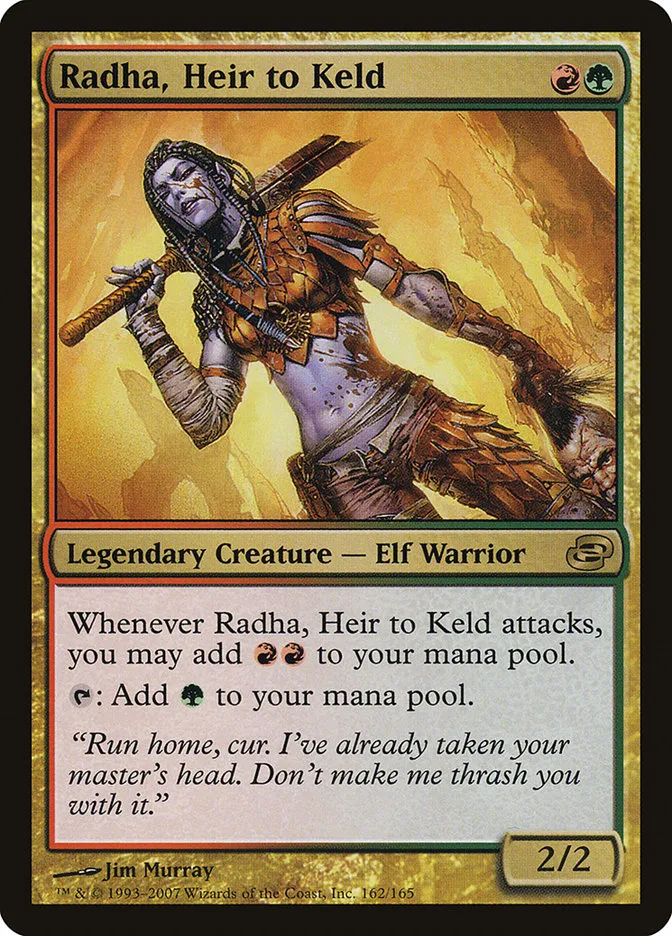 2007 Planar Chaos Radha, Heir to Keld rare #162 rare card image