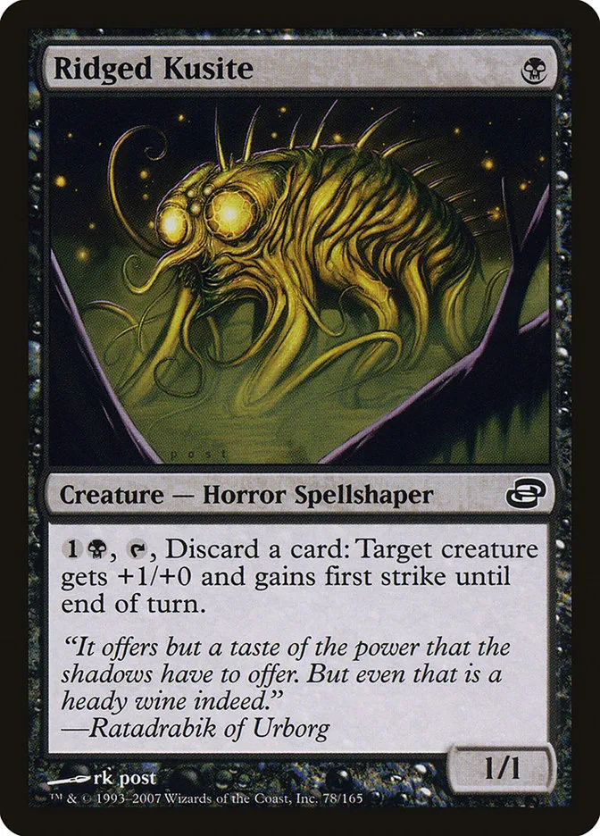 2007 Planar Chaos Ridged Kusite #78 common card image