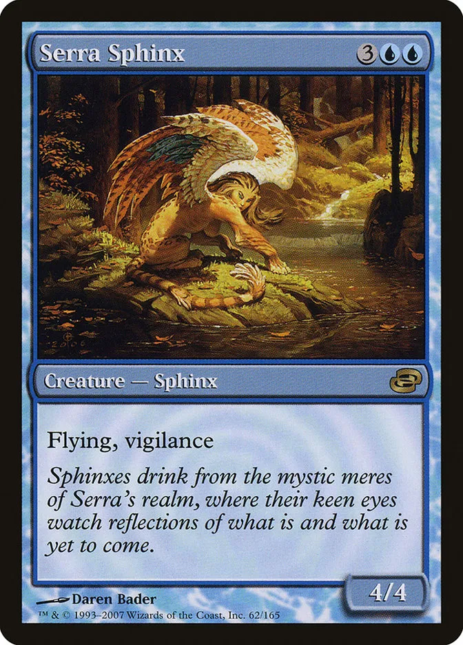 2007 Planar Chaos Serra Sphinx rare #62 rare card image