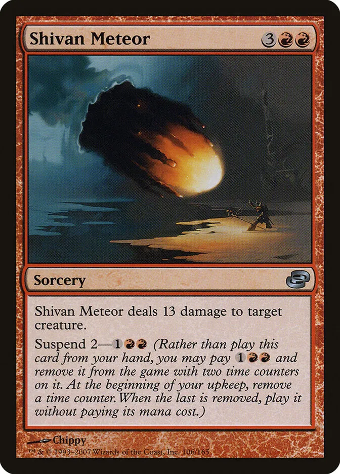 2007 Planar Chaos Shivan Meteor uncommon #106 uncommon card image