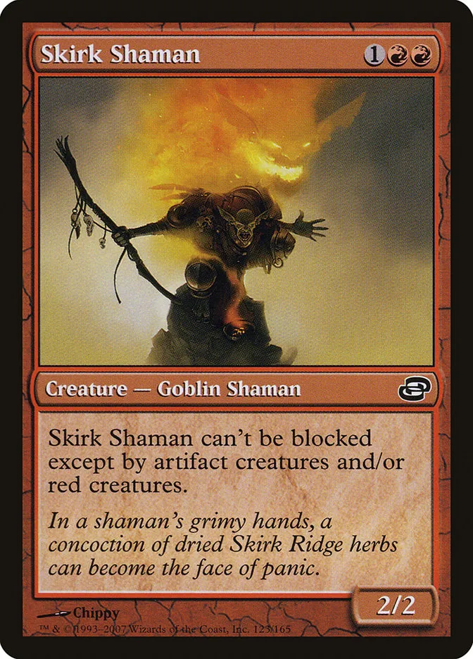 2007 Planar Chaos Skirk Shaman #123 common card image