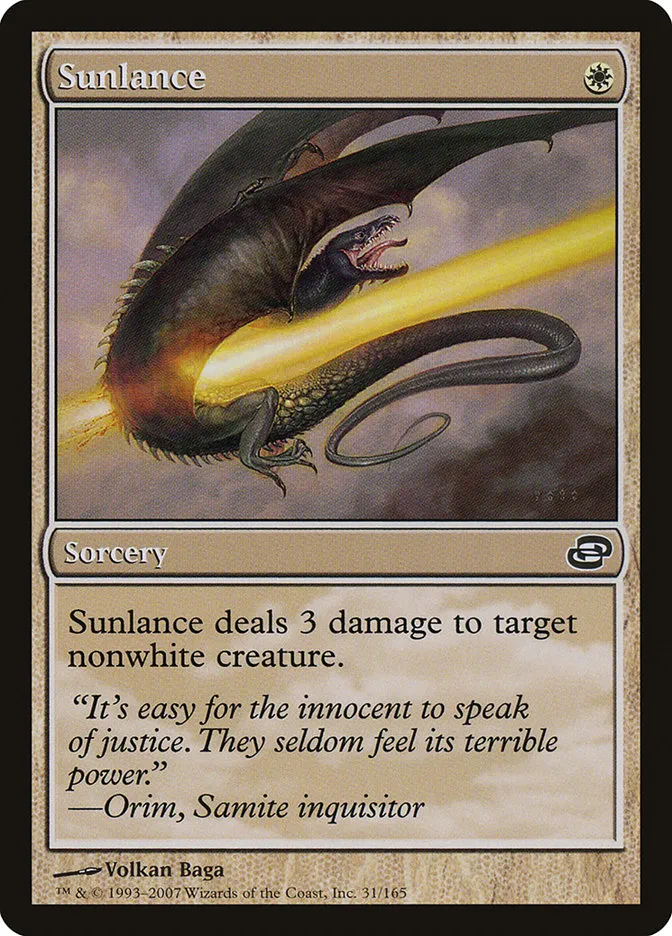 2007 Planar Chaos Sunlance common #31 common card image