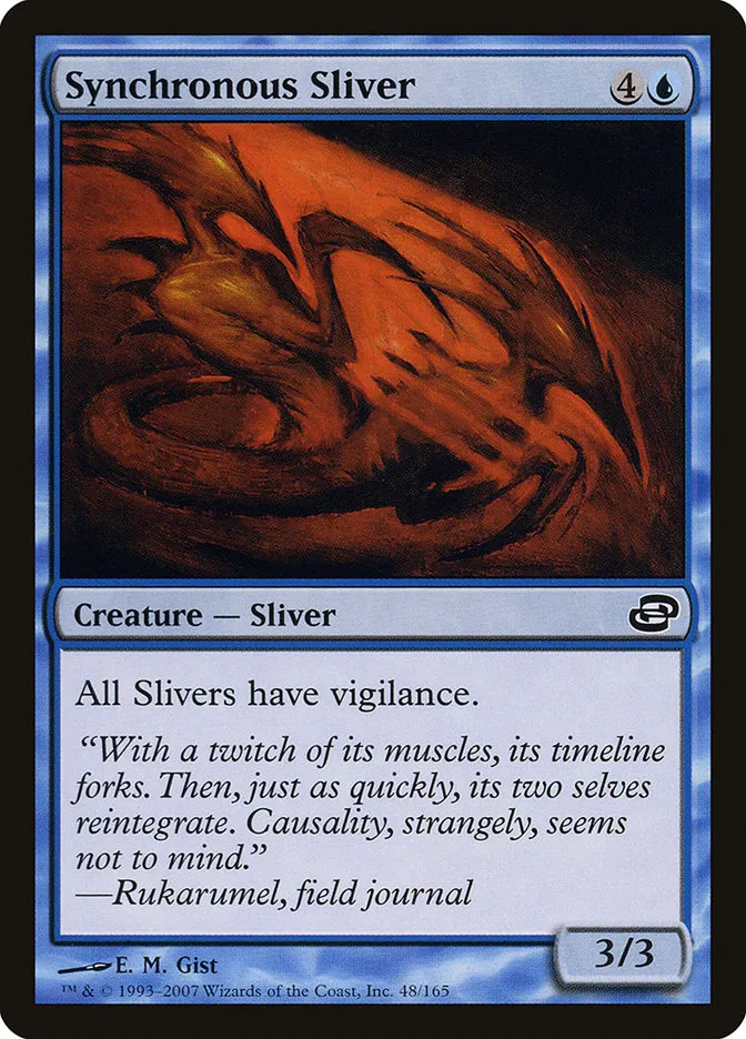 2007 Planar Chaos Synchronous Sliver common #48 common card image