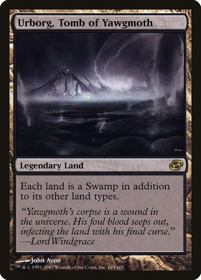 2007 Planar Chaos Urborg, Tomb of Yawgmoth rare #165 rare card image