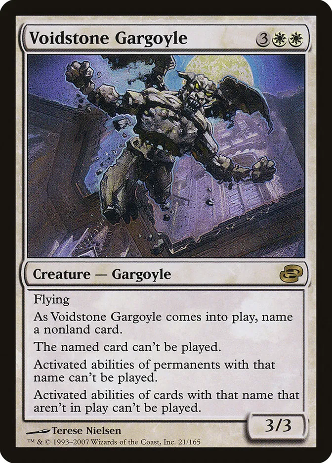 2007 Planar Chaos Voidstone Gargoyle rare #21 rare card image
