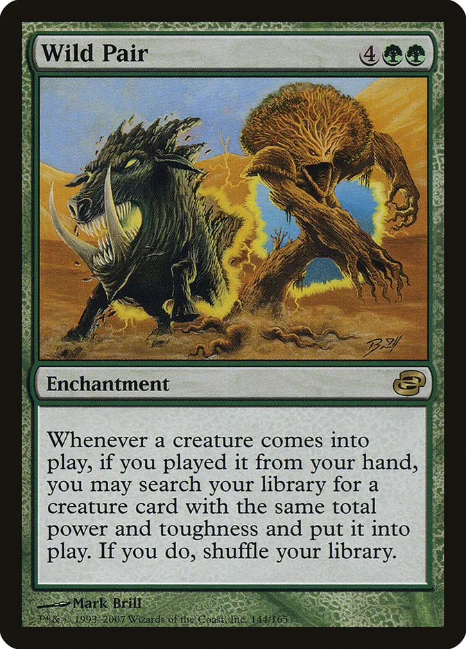 2007 Planar Chaos Wild Pair rare #144 rare card image