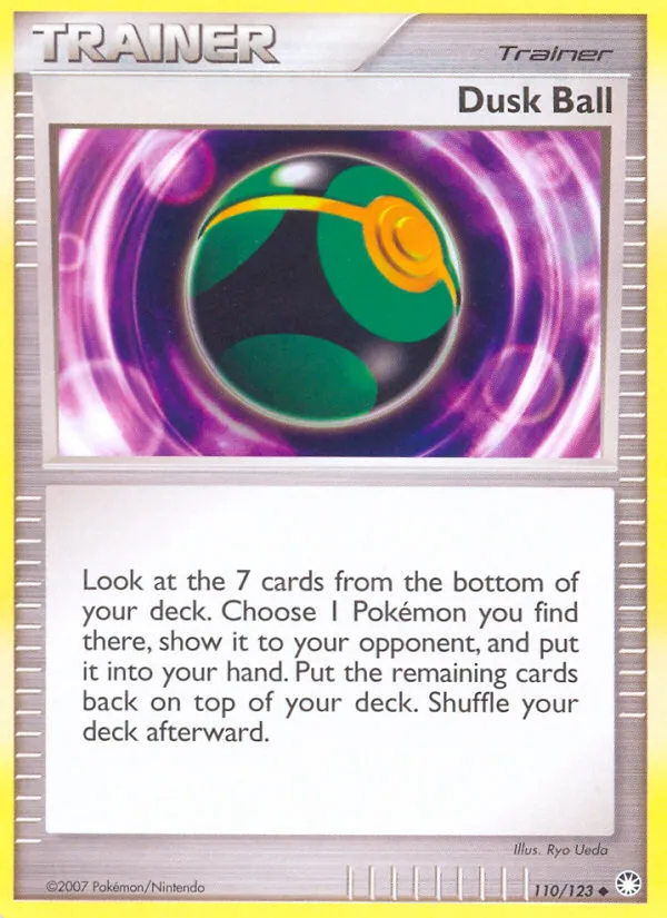 2007 Mysterious Treasures Dusk Ball #110/123 Uncommon card image
