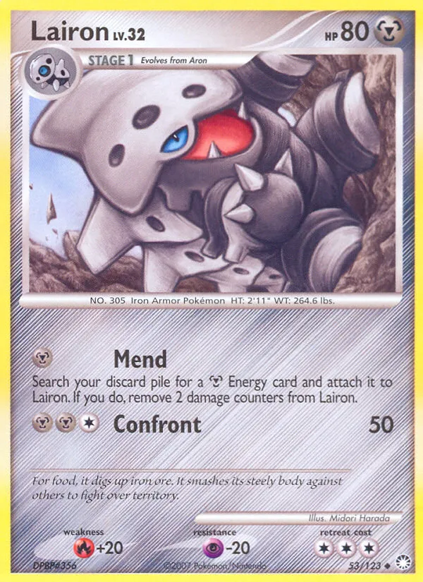 2007 Mysterious Treasures Lairon #053/123 Uncommon card image