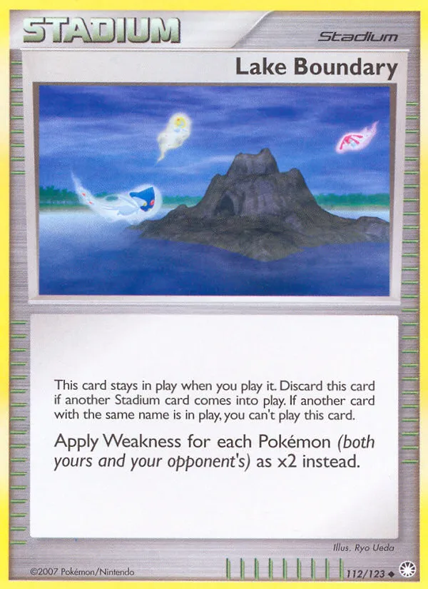 2007 Mysterious Treasures Lake Boundary #112/123 Uncommon card image