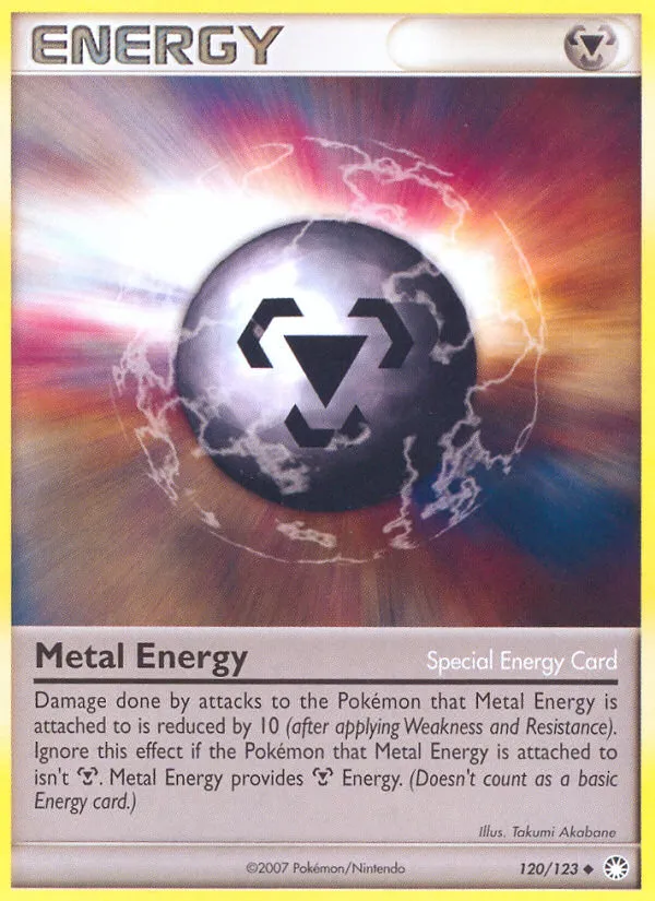 2007 Mysterious Treasures Metal Energy #120/123 Uncommon card image