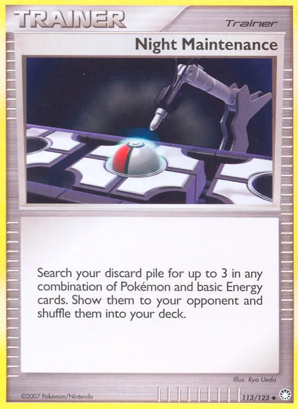 2007 Mysterious Treasures Night Maintenance #113/123 Uncommon card image