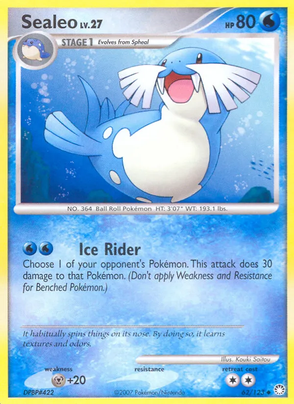 2007 Mysterious Treasures Sealeo Uncommon #062/123 Uncommon card image