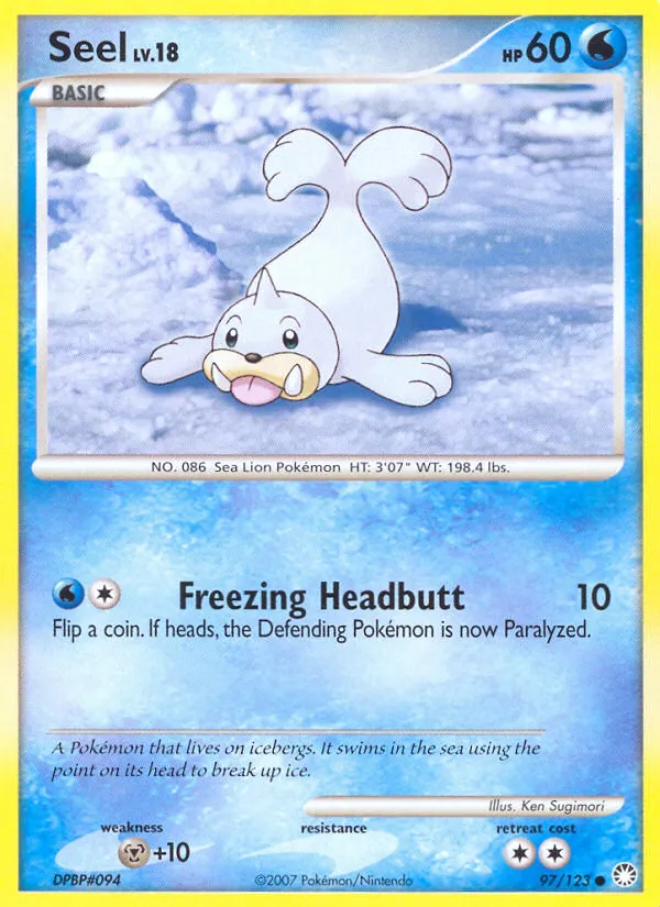 2007 Mysterious Treasures Seel Common #097/123 Common card image