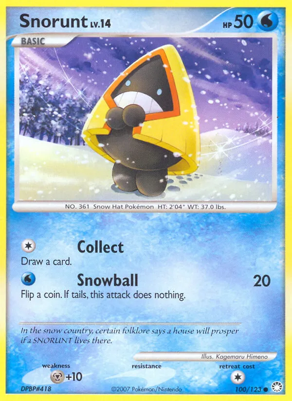 2007 Mysterious Treasures Snorunt Common #100/123 Common card image