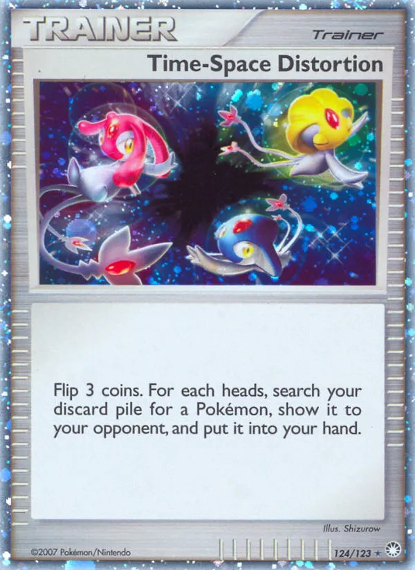 2007 Mysterious Treasures Time-Space Distortion Rare Secret #124/123 Rare Secret card image
