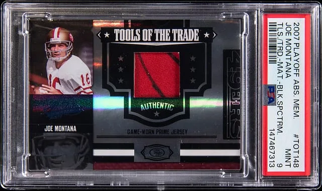 2007 Playoff Absolute Memorabilia Joe Montana Game-Used Tools Of The Trade #TOT-148 card image