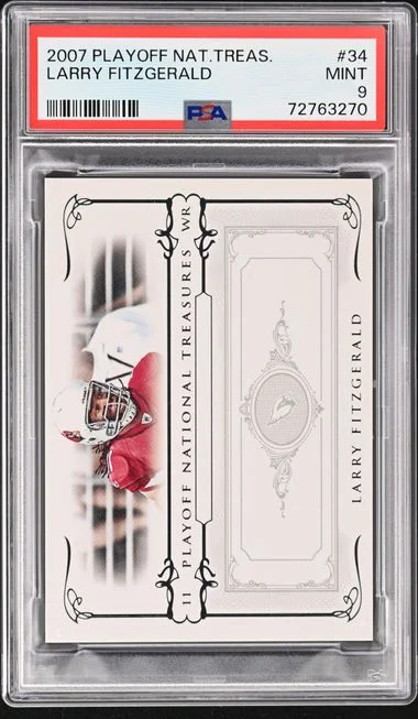 2007 Playoff Larry Fitzgerald National Treasures #34 card image