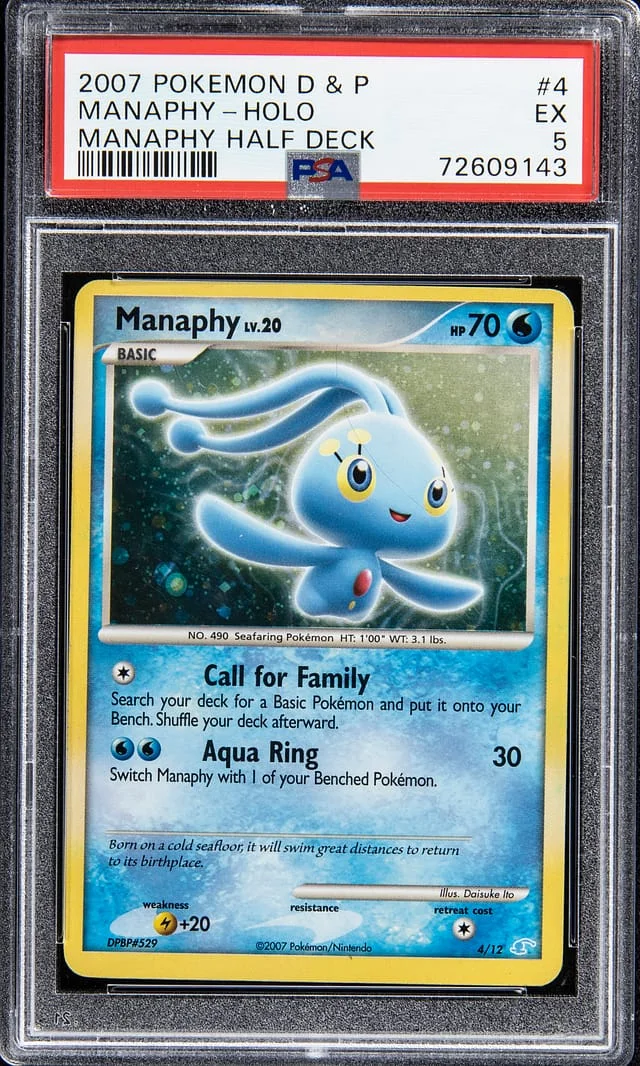 2007 Pokemon D & P Holo - Manaphy Half Deck Manaphy #4 card image