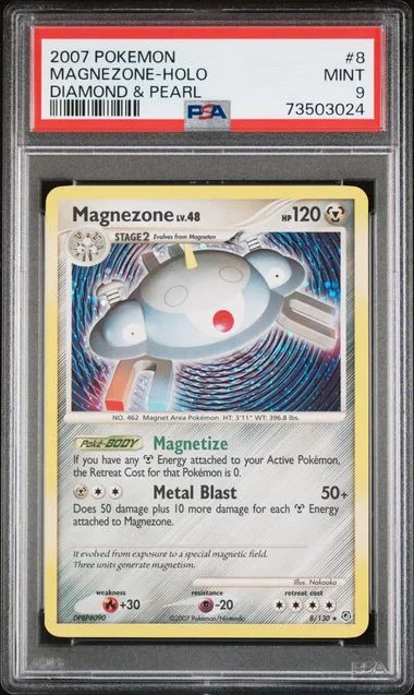 2007 Pokemon Diamond and Pearl Holofoil Magnezone #8 card image