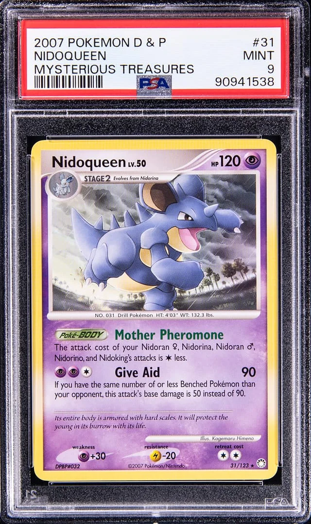 2007 Pokemon Diamond and Pearl Mysterious Treasures Nidoqueen #31 card image
