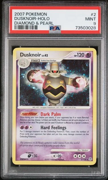 2007 Pokemon Diamond & Pearl Dusknoir-Holo #2 card image