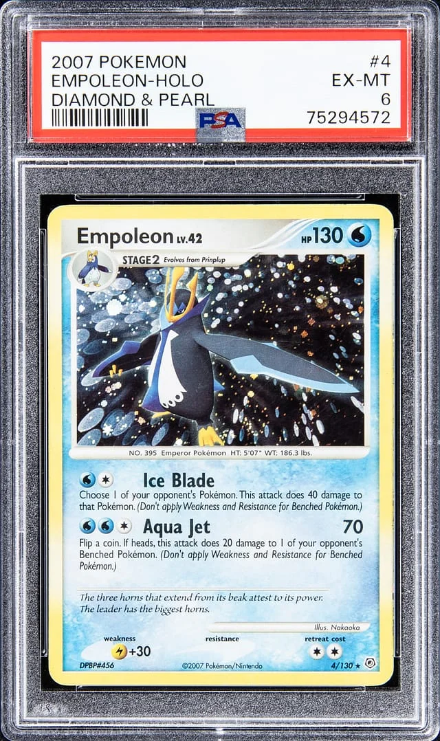 2007 Pokemon Diamond & Pearl - Holofoil Empoleon #4 card image
