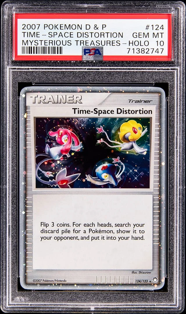 2007 Pokemon Diamond & Pearl Mysterious Treasures Holo Time-Space Distortion #124 card image
