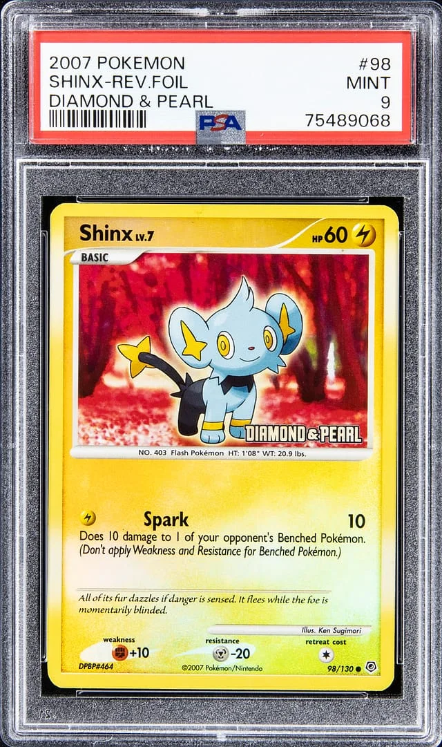 2007 Pokemon Diamond & Pearl - Reverse Holofoil Shinx #98 card image