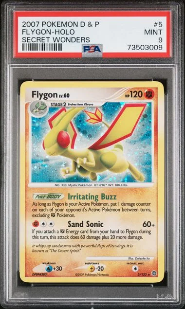 2007 Pokemon Diamond & Pearl Secret Wonders Holofoil Flygon #5 card image