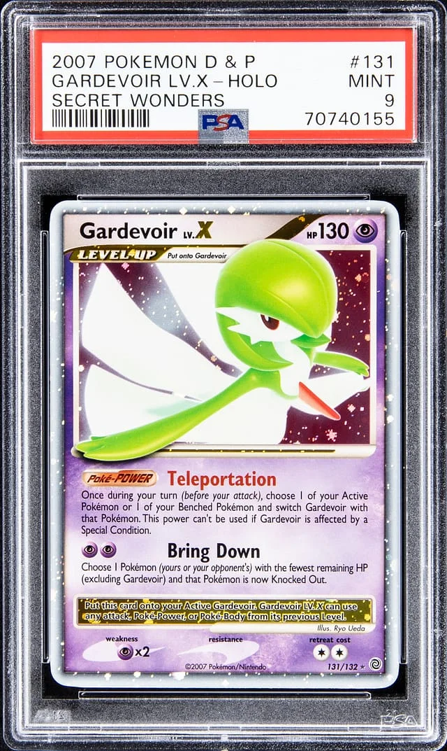 2007 Pokemon Diamond & Pearl Secret Wonders Rare Holofoil Gardevoir LV. X #131 card image