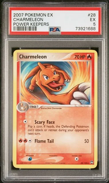 2007 Pokemon EX Power Keepers Charmeleon #28 card image