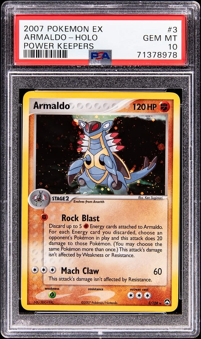 2007 Pokemon EX Power Keepers Holo Armaldo #3 card image