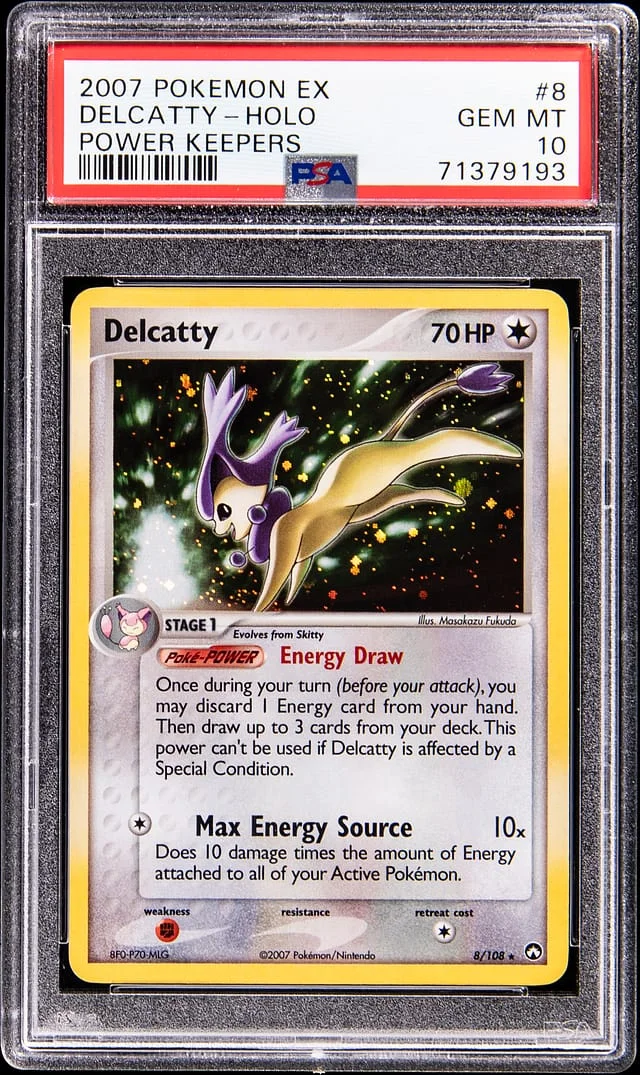 2007 Pokemon EX Power Keepers Holo Delcatty #8 card image