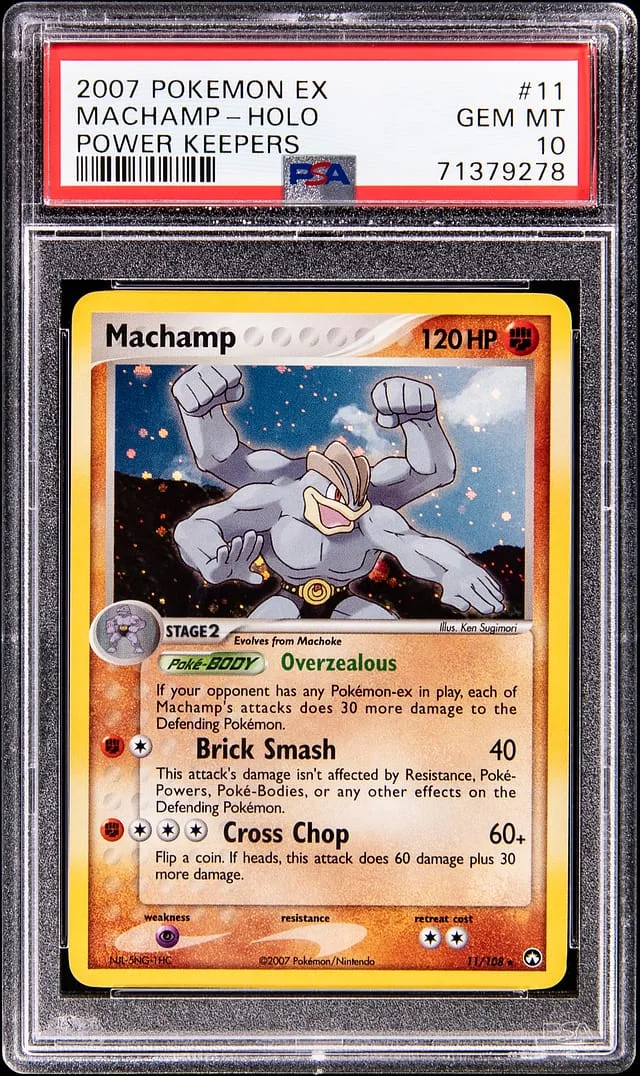 2007 Pokemon EX Power Keepers Holo Machamp #11 card image