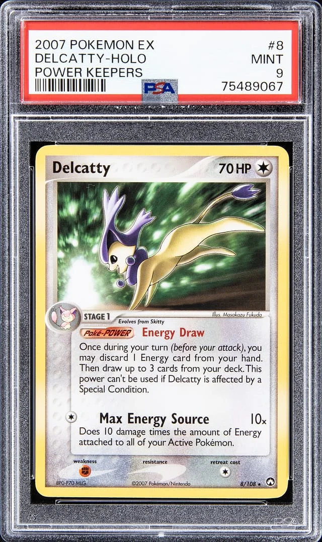 2007 Pokemon EX Power Keepers - Holofoil Delcatty #8 card image