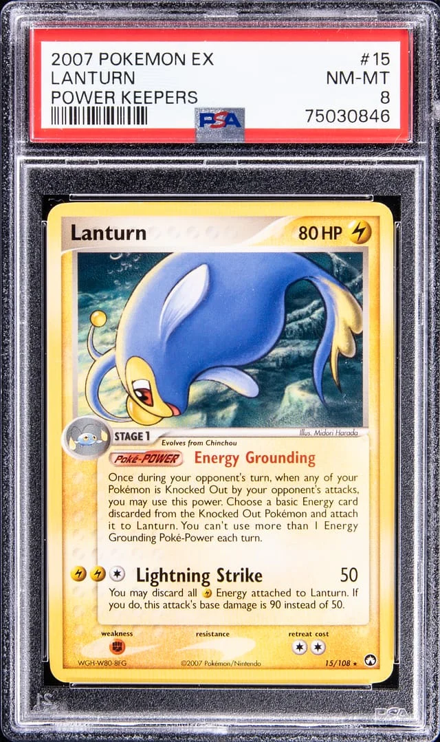 2007 Pokemon EX Power Keepers Lanturn #15 card image