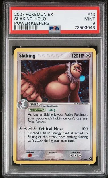 2007 Pokemon EX Power Keepers Rare Holofoil Slaking #13 card image