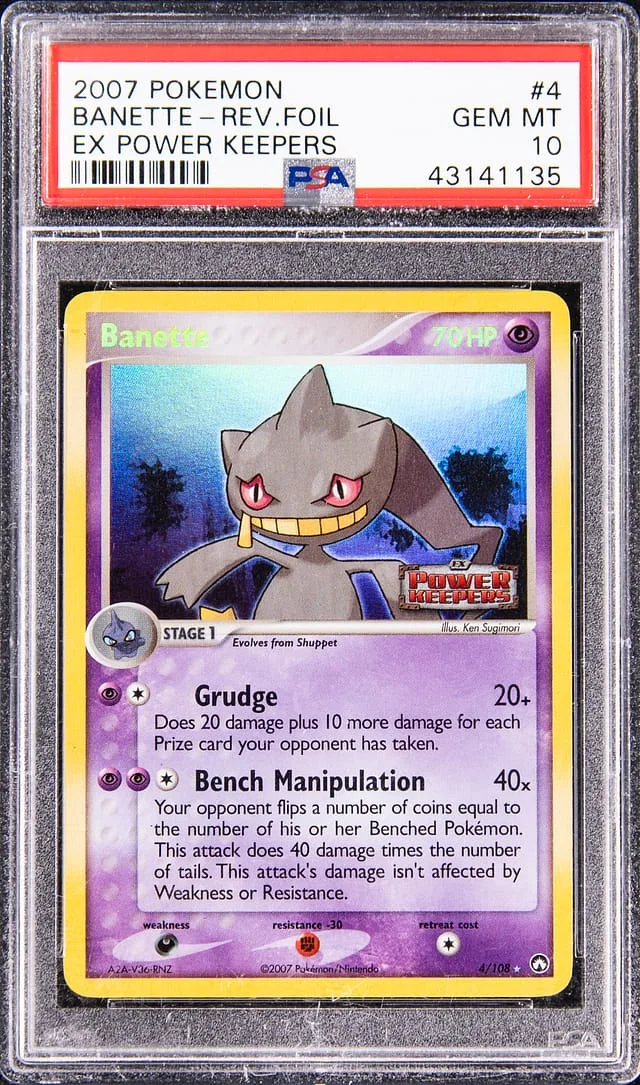 2007 Pokemon EX Power Keepers Reverse Holofoil Banette #4 card image