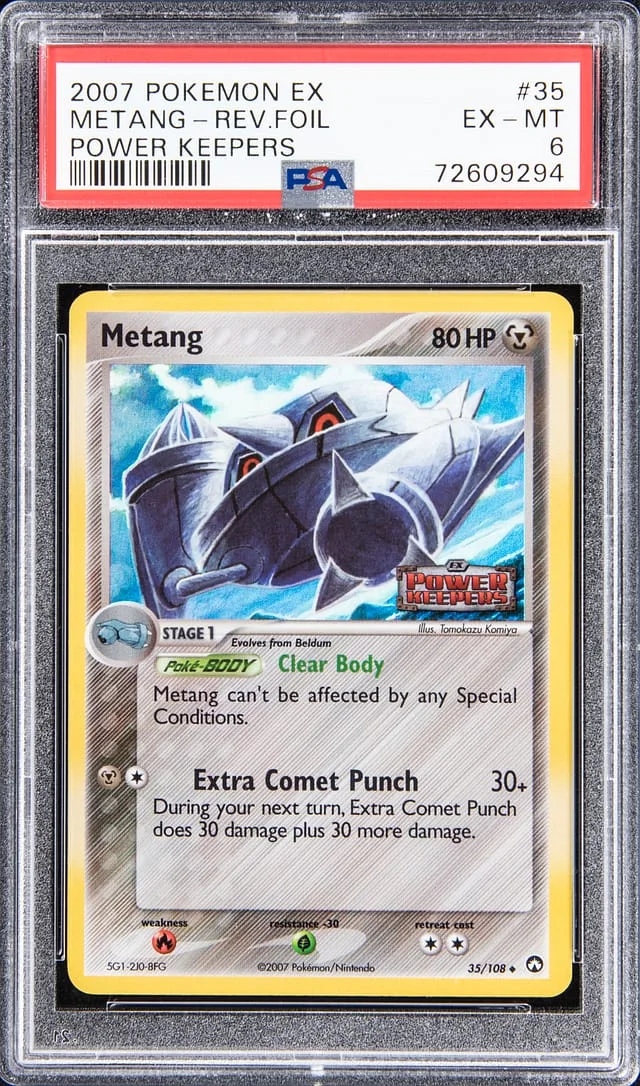 2007 Pokemon EX Reverse Foil - Power Keepers Metang #35 card image