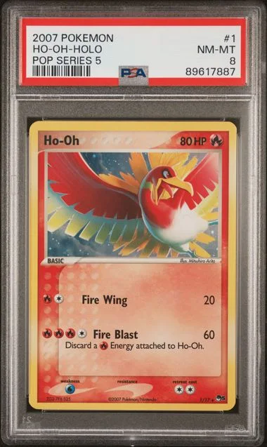 2007 Pokemon Pop Series 5 Ho-Oh-Holo #1 card image